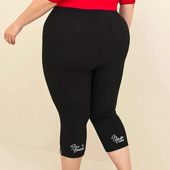 ❤️NWT VINTAGE TORRIID PANT - DISNEY MICKEY MINNIE MOUSE RETRO OFFICE DRESS CAPRI - Picture 7 of 10